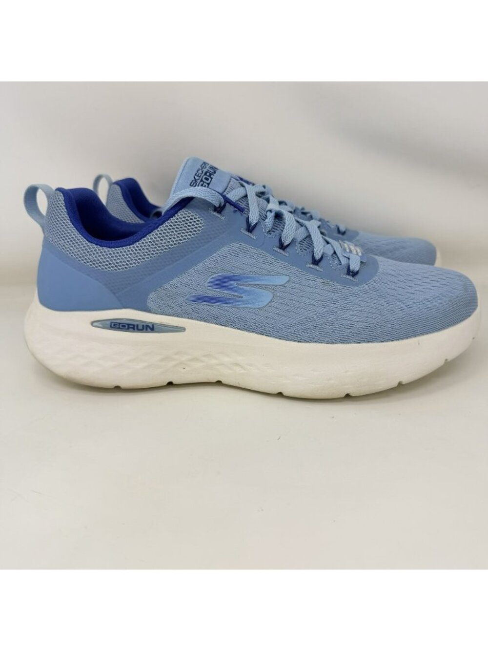 Skechers Go Run Lite Running Shoes Blue White Women's Size 9